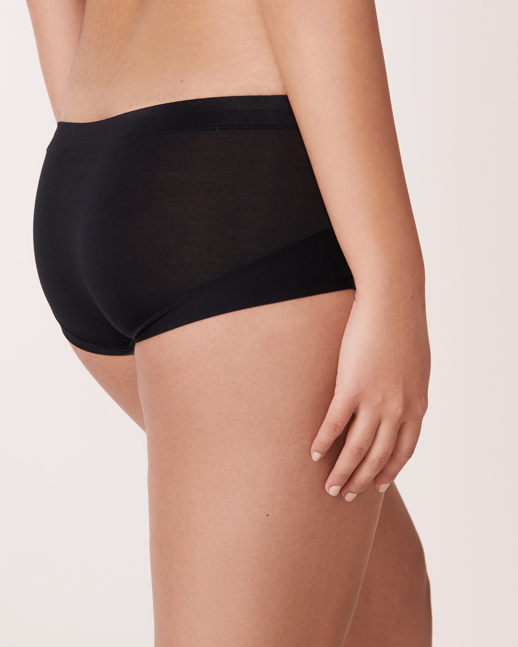 LA VIE EN ROSE 5-Pack Modal Boyshort Panty Black/Shadow Grey 20200450 - View5