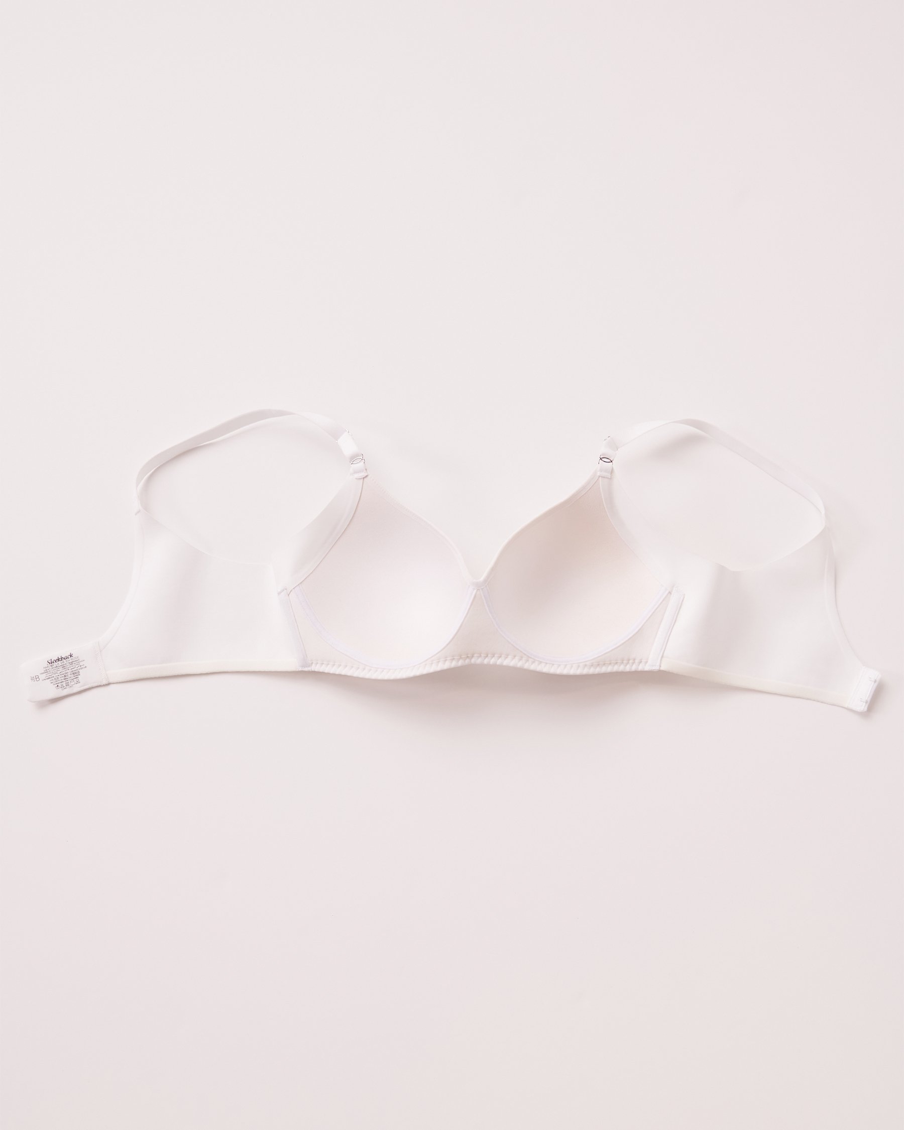 LA VIE EN ROSE Lightly Lined Wireless Sleek Back Bra White 169-113-2-00 - View7