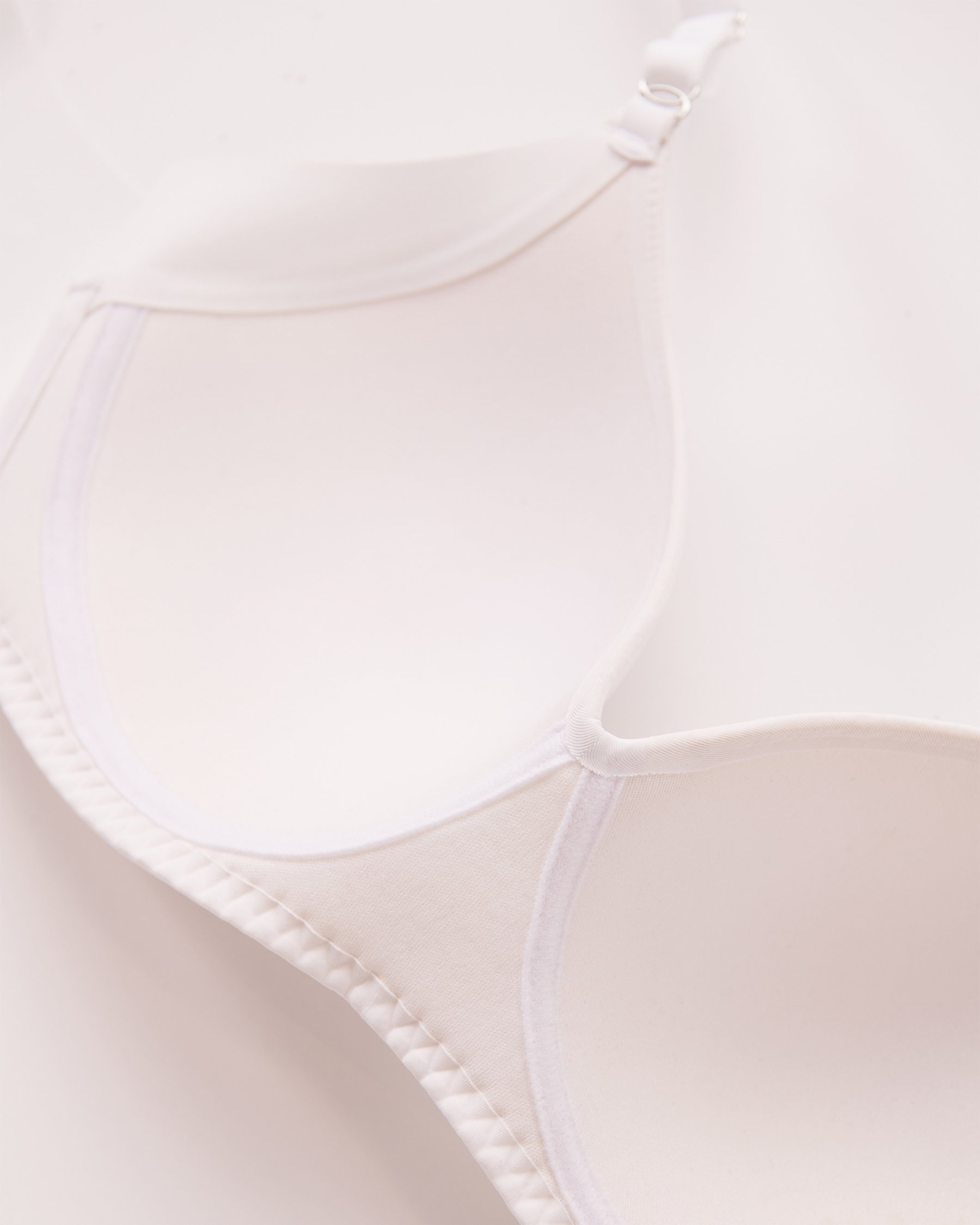 LA VIE EN ROSE Lightly Lined Wireless Sleek Back Bra White 169-113-2-00 - View6
