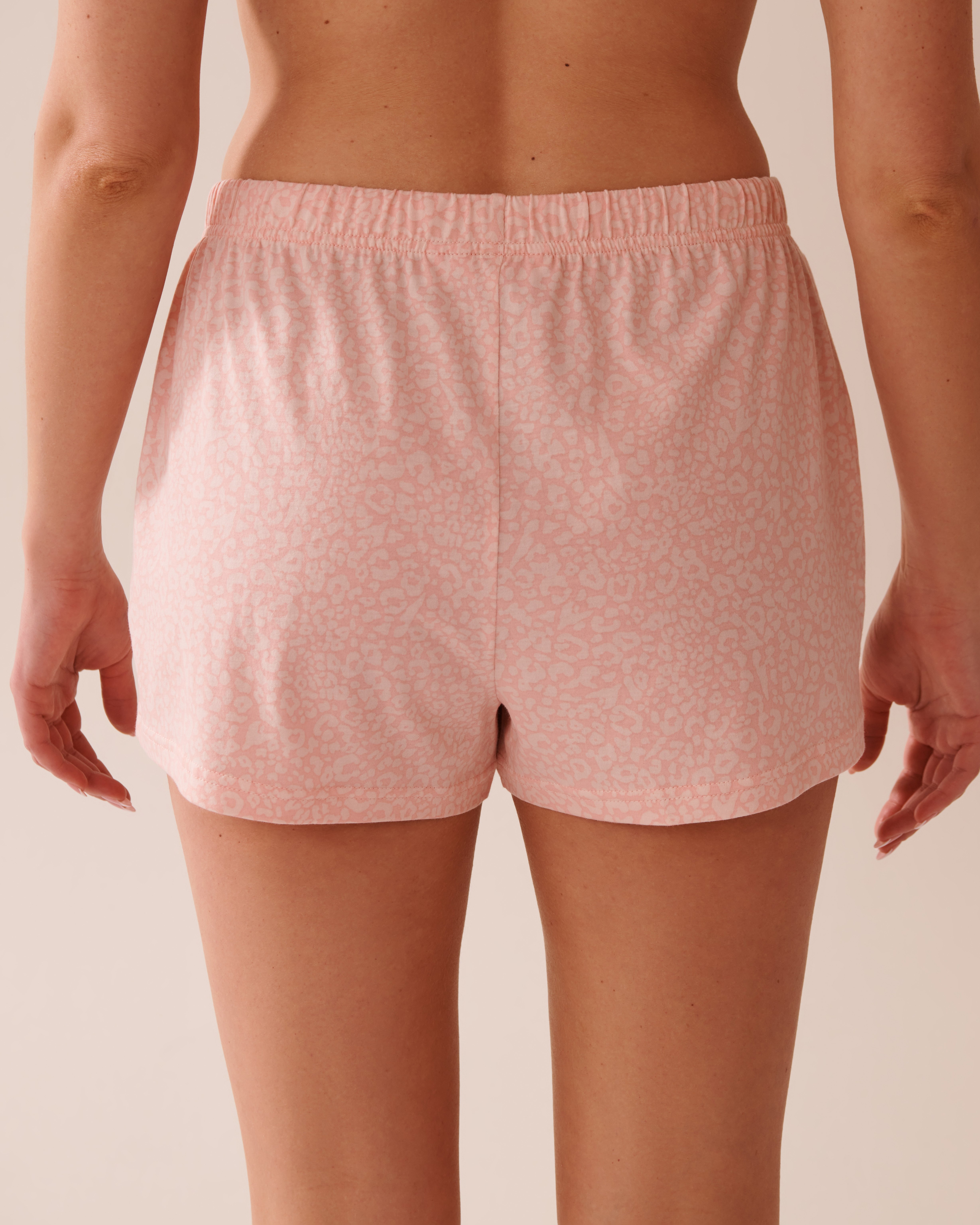 LA VIE EN ROSE Ensemble pyjama imprimé léopard avec chemisier Léopard rose 40400081 - View5