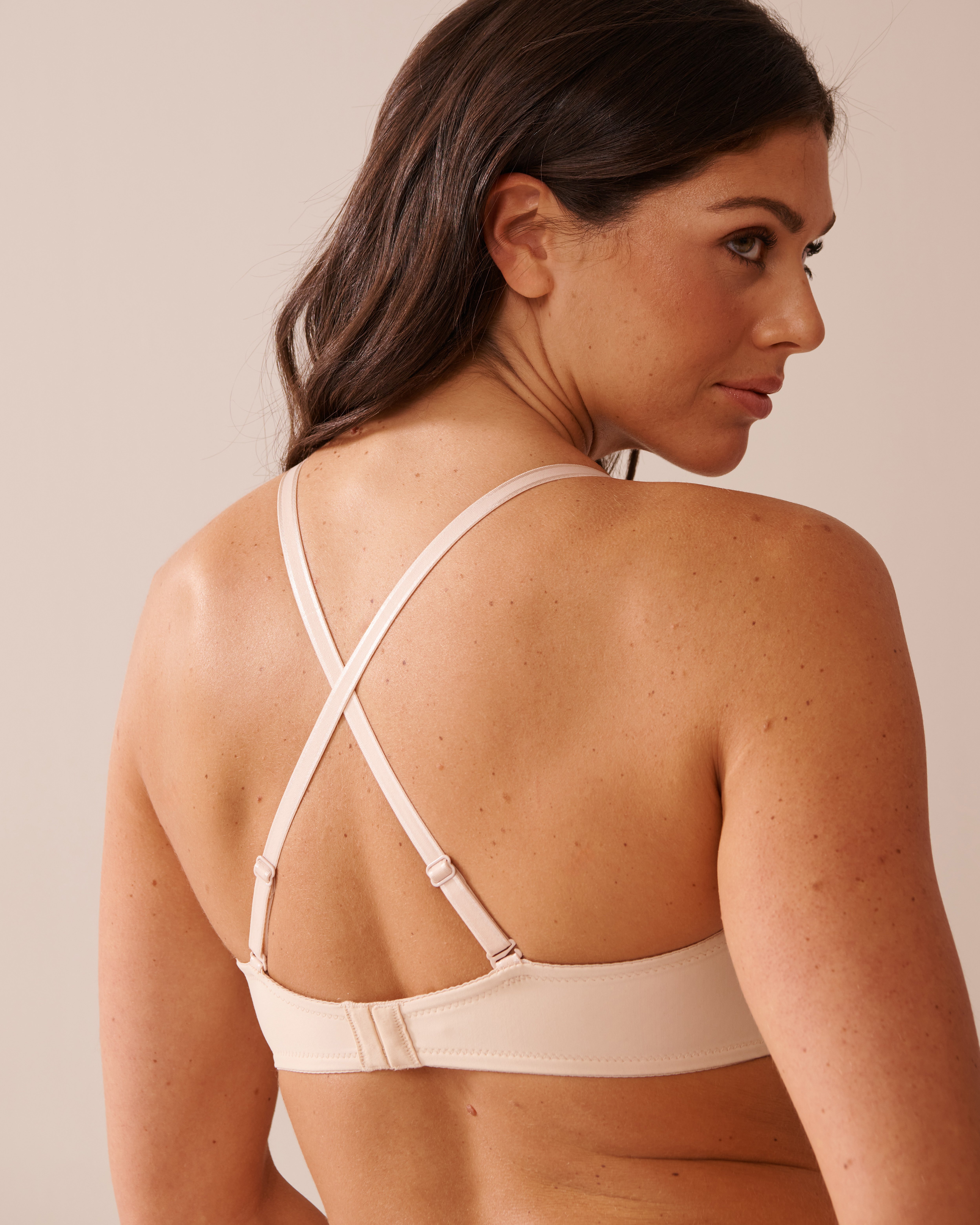 LA VIE EN ROSE Push-up Strapless Demi Bra Champagne 2040159 - View5