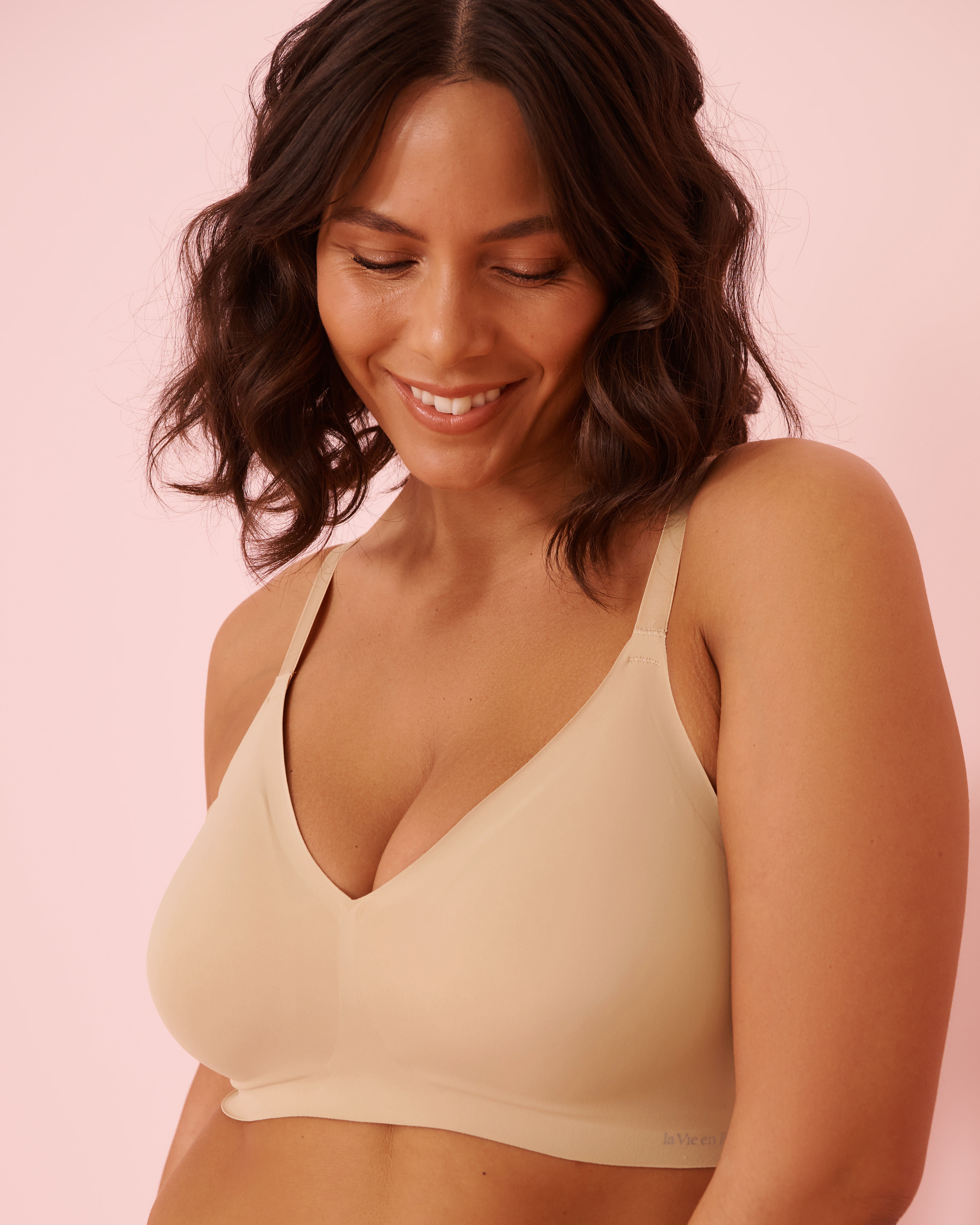 LA VIE EN ROSE Push-up Lounge Bralette Hazelnut 569-113-0-00 - View3
