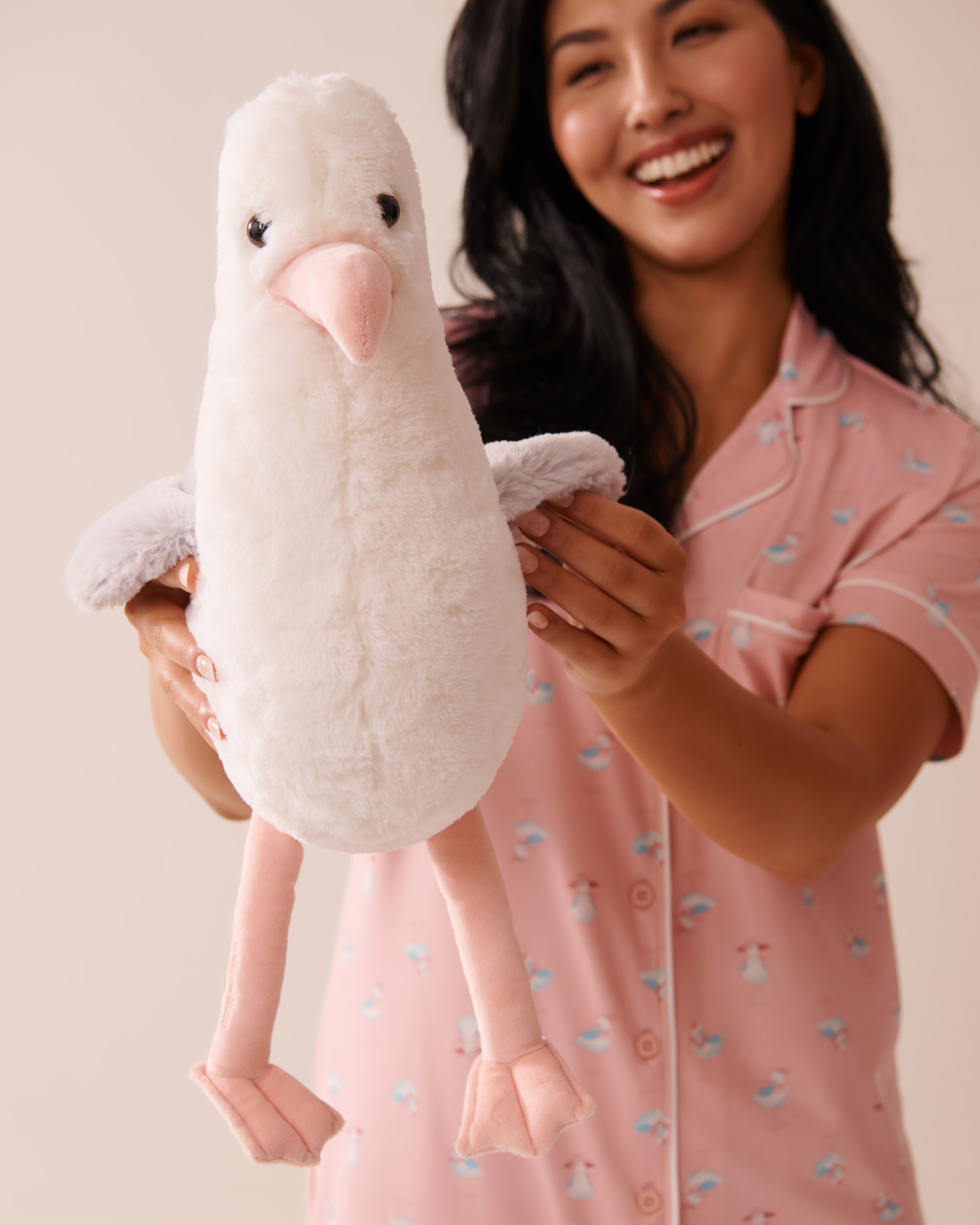 LA VIE EN ROSE Stuffed Seagull White 40700401 - View2