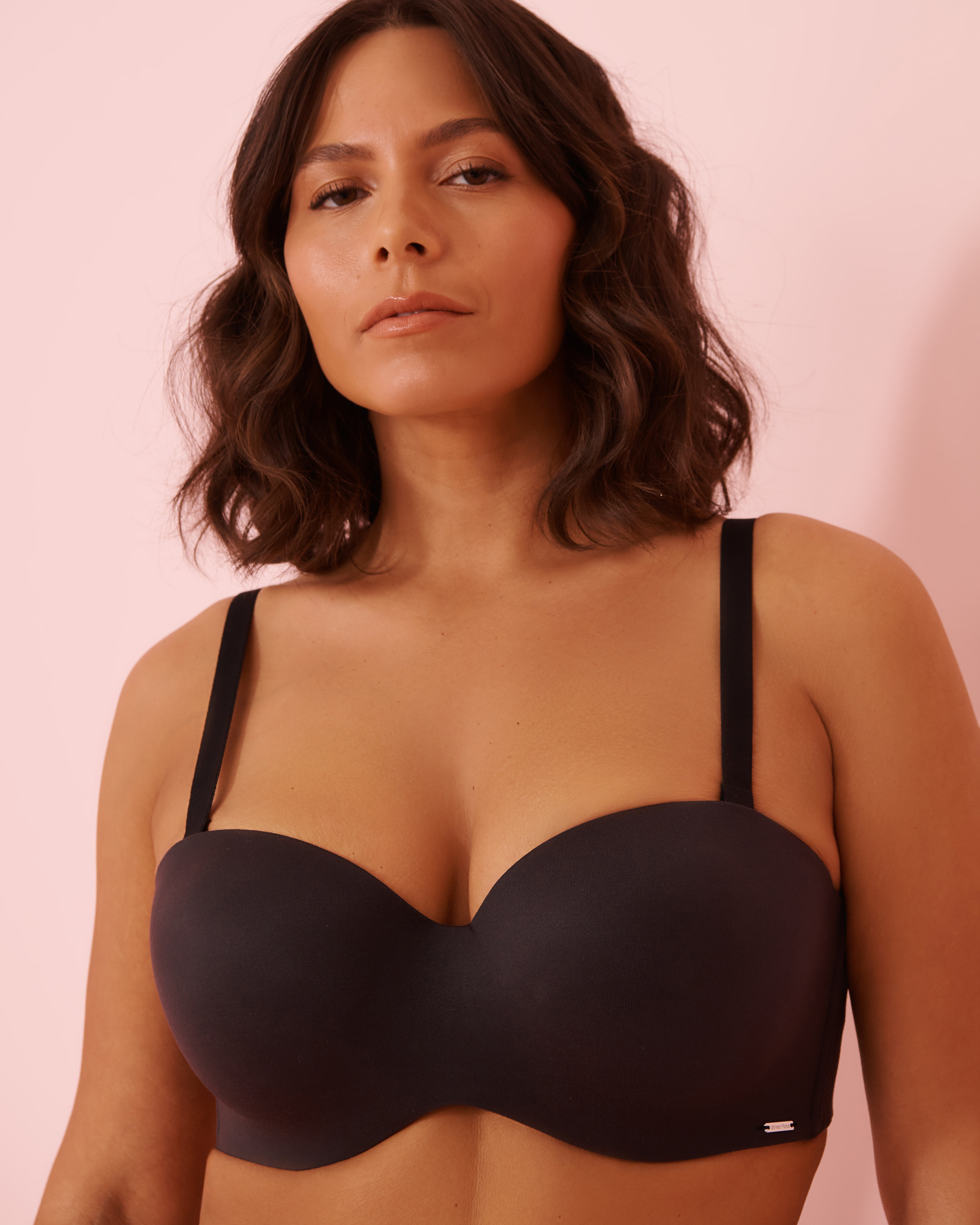 LA VIE EN ROSE Lightly Lined Memory Foam Strapless Bra Black 618-112-0-00 - View8