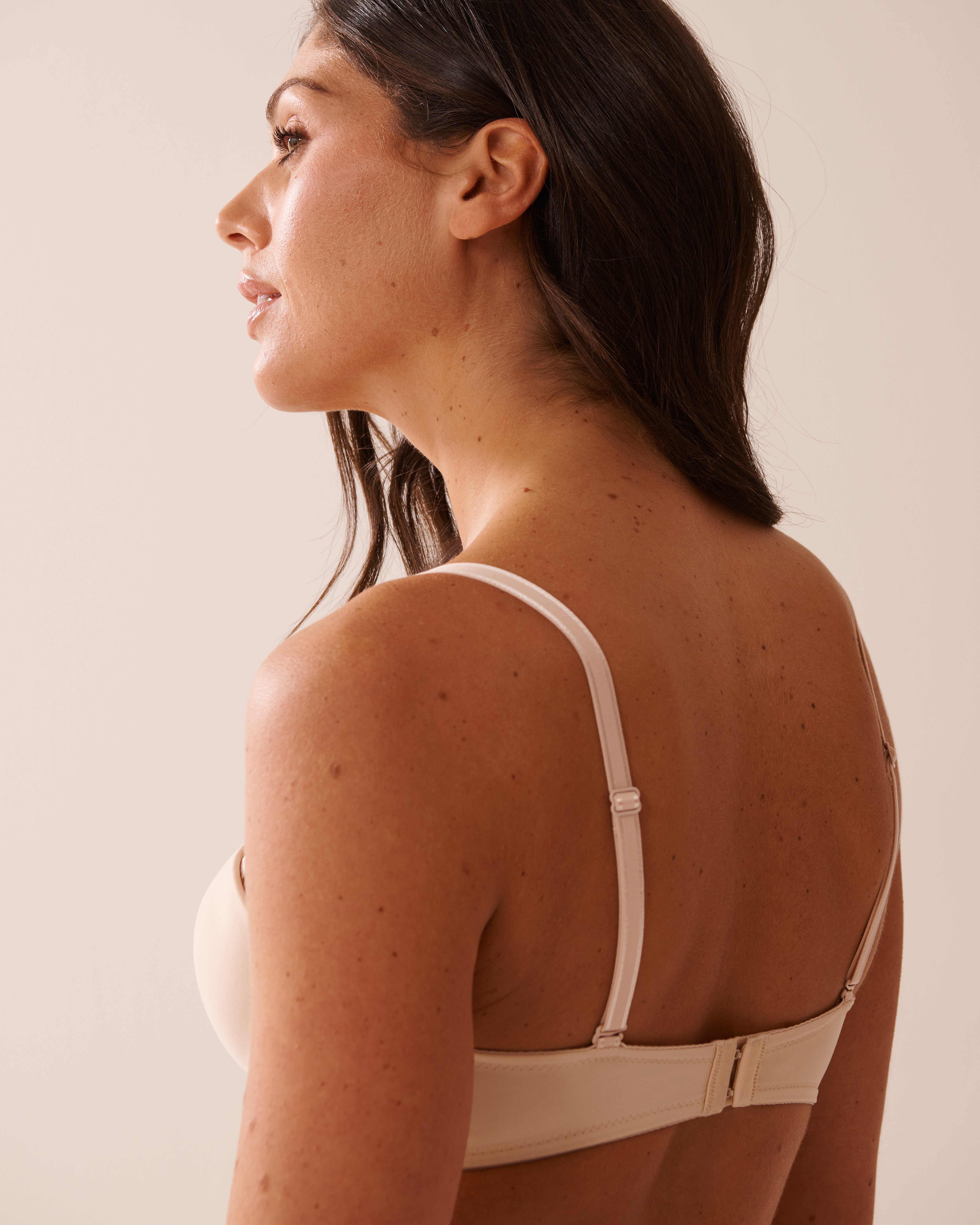 LA VIE EN ROSE Push-up Strapless Demi Bra Champagne 2040159 - View4