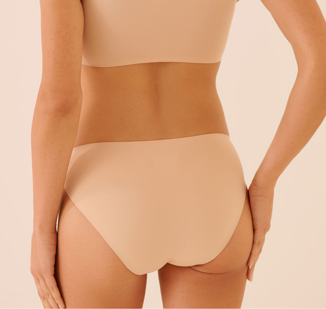 Culotte menstruelle gris foncé