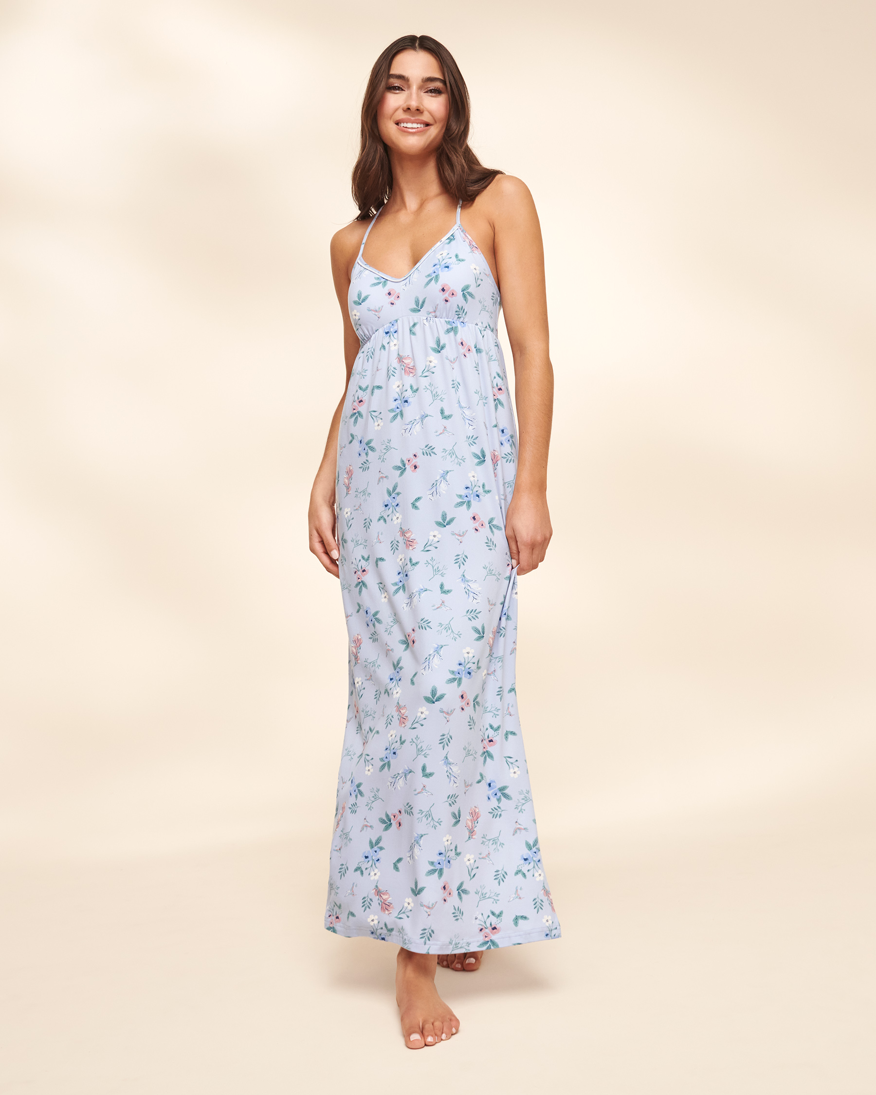 LA VIE EN ROSE Floral Super Soft Long Nightie Spring Garden 40500344 - View1